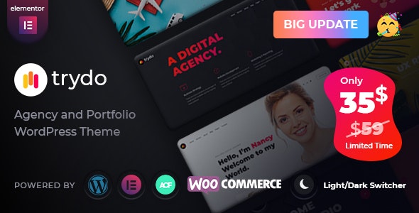Trydo – Creative Agency & Portfolio WordPress Theme – 28449333