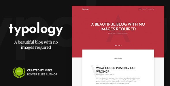 Typology – Minimalist WordPress Blog & Text Based Theme – 19547842