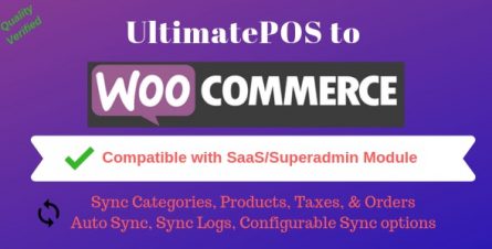UltimatePOS to WooCommerce Addon (With SaaS compatible) - 22874559