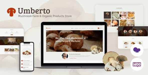 Umberto – Mushroom Farm & Organic Products Store WordPress Theme – 17471855