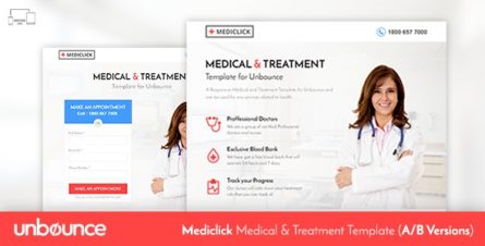 Unbounce Medical Landing Page Template - Mediclick - 11061361