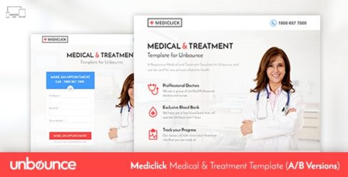Unbounce Medical Landing Page Template – Mediclick – 11061361