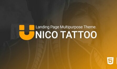 Unico tattoo - Multipurpose Responsive Bootstrap Landing page Template. - 20369344
