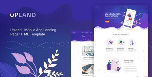 Upland – Mobile App HTML Template – 30125486