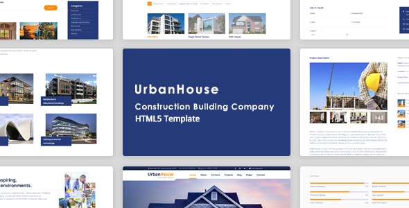 UrbanHouse – Construction Renovation HTML5 Template + SASS – 20731829