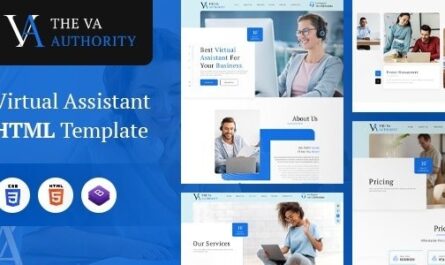 Virtual Assistant HTML Template