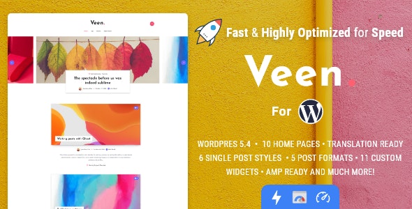 Veen – Minimal & Lightweight Blog for WordPress – 25952324