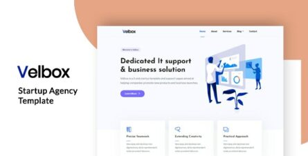 Velbox - Startup & Sass Template - 24594206