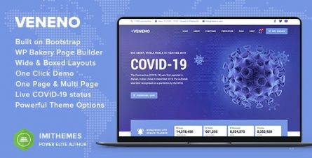 Veneno - Coronavirus Information WordPress Theme - 26636397