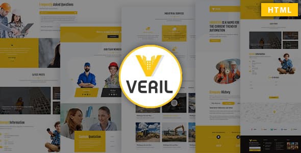 Veril – Construction and Industrial HTML Template – 22773315