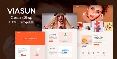 Viasun - Creative Cosmetic Store HTML - 32221380