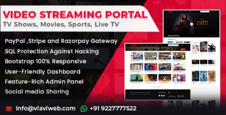 Video Streaming Portal (TV Shows, Movies, Sports, Videos Streaming, Live TV) - 25581885