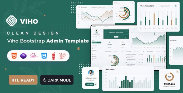 Viho - Bootstrap 5 & Laravel Admin & Dashboard Template - 33351203