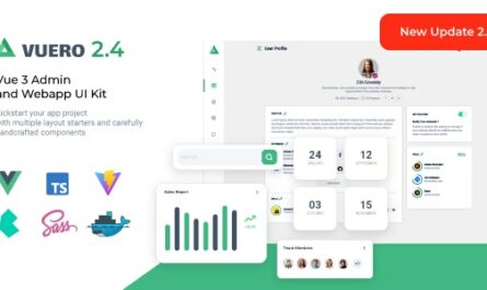Vuero - VueJS 3 Admin and Webapp UI Kit - 31053035