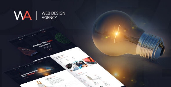 Wagency – Web Design Company WordPress Theme – 25831084