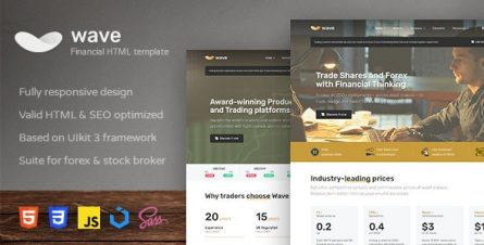 Wave - Finance and Investment HTML Template - 27458147