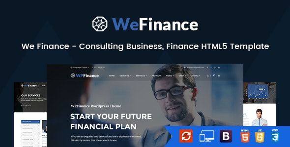 We Finance – Consulting Business HTML5 Template – 17474203