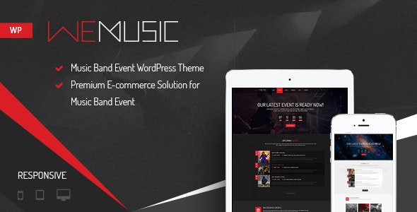 WeMusic - Music Band Event WordPress Theme - 12251286