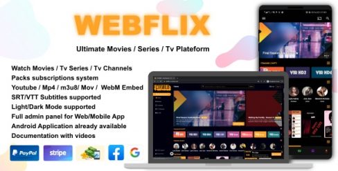 WebFlix – Movies – TV Series – Live TV Channels – Subscription – 28334578