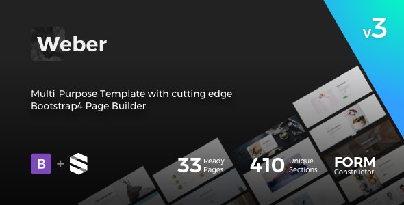 Weber – Multipurpose HTML Template with Page Builder – 21951995