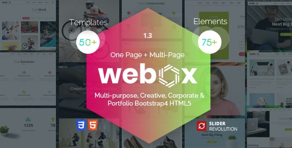 Webox – One Page Parallax – 22389925