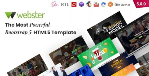Webster – Responsive Multi-purpose HTML5 Template – 20904293