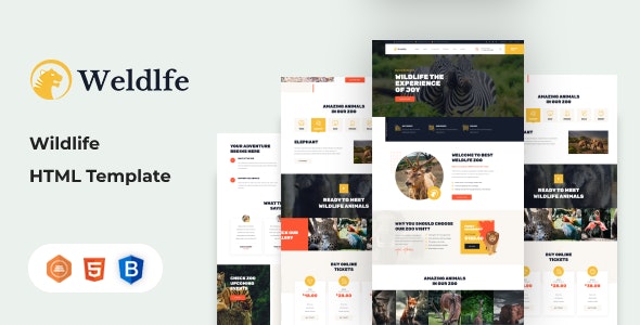 Weldlfe – Wildlife HTML Template – 39011809