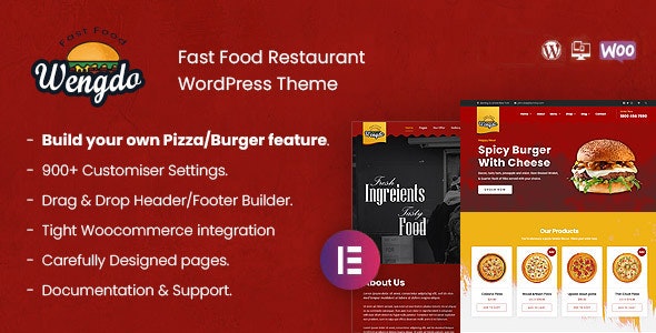 Wengdo - Fastfood WordPress Theme - 29201710