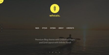 Wheats - WordPress easy blogging theme - 17306797