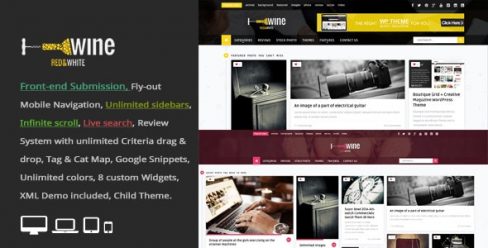 Wine Masonry – Review & Front-end Submission WordPress Theme – 8259466