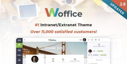Woffice - Intranet Extranet WordPress Theme - 11671924