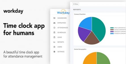 Workday - A Time Clock Application For Employees - 23076255