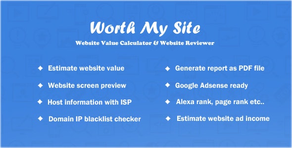 Worth My Site – Website Value Calculator – 9184874