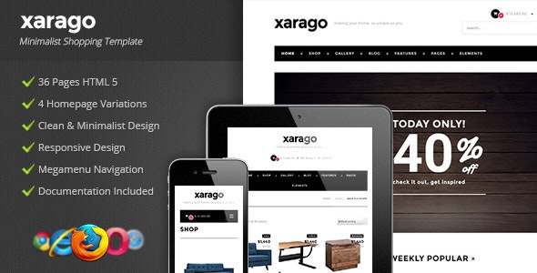 Xarago - Minimalist Shopping Template - 15789684
