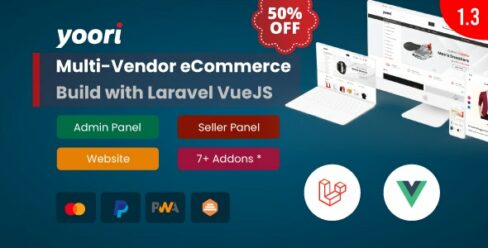 YOORI – Laravel Vue Multi-Vendor PWA eCommerce CMS – 37142846