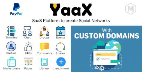 YaaX – SaaS platform to create social networks – With Custom Domains – 25722540
