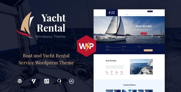Yacht and Boat Rental Service WordPress Theme - 19296536