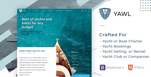 Yawl - Yacht Marine Charter Selling Booking Template - 26785891