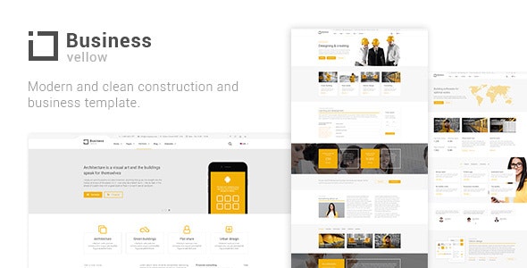Yellow Business – Construction Template – 21093503