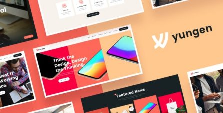 Yungen - Modern Digital Agency Business WordPress Theme - 23613277