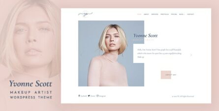 Yvonne - Makeup Artist WordPress Theme - 33431653