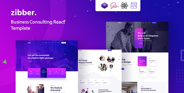 Zibber – Consulting Business React Template – 36269918