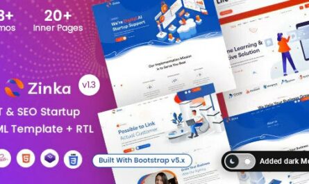 Zinka - IT Agency & SEO Business HTML Template - 28224954