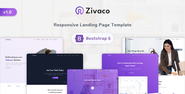 Zivaco - Responsive Landing Page Template - 38094264