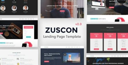Zuscon - Bootstrap 5 Landing Page Template - 21190150