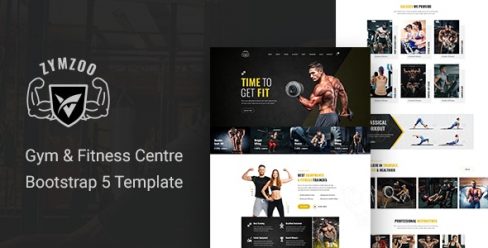 Zymzoo – Gym & Fitness Centre Bootstrap 5 Template – 32726533