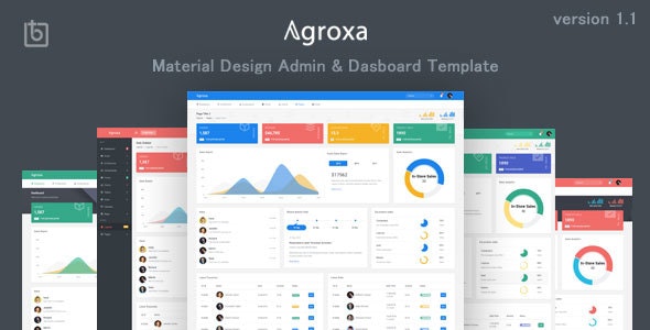 Agroxa – Material Design Admin & Dashboard Template – 22707790