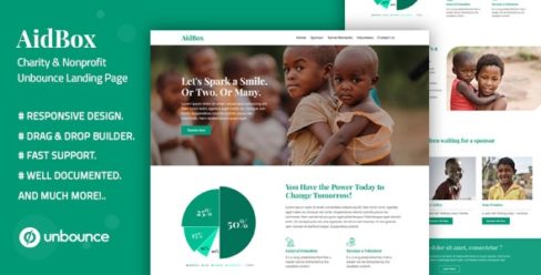 Aidbox – Charity & Nonprofit Unbounce Landing Page – 25656390