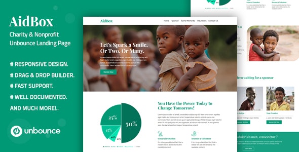 Aidbox – Charity & Nonprofit Unbounce Landing Page – 25656390