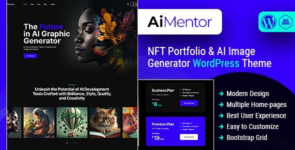 AI Mentor | AI Image Generator WordPress Theme – 50468978